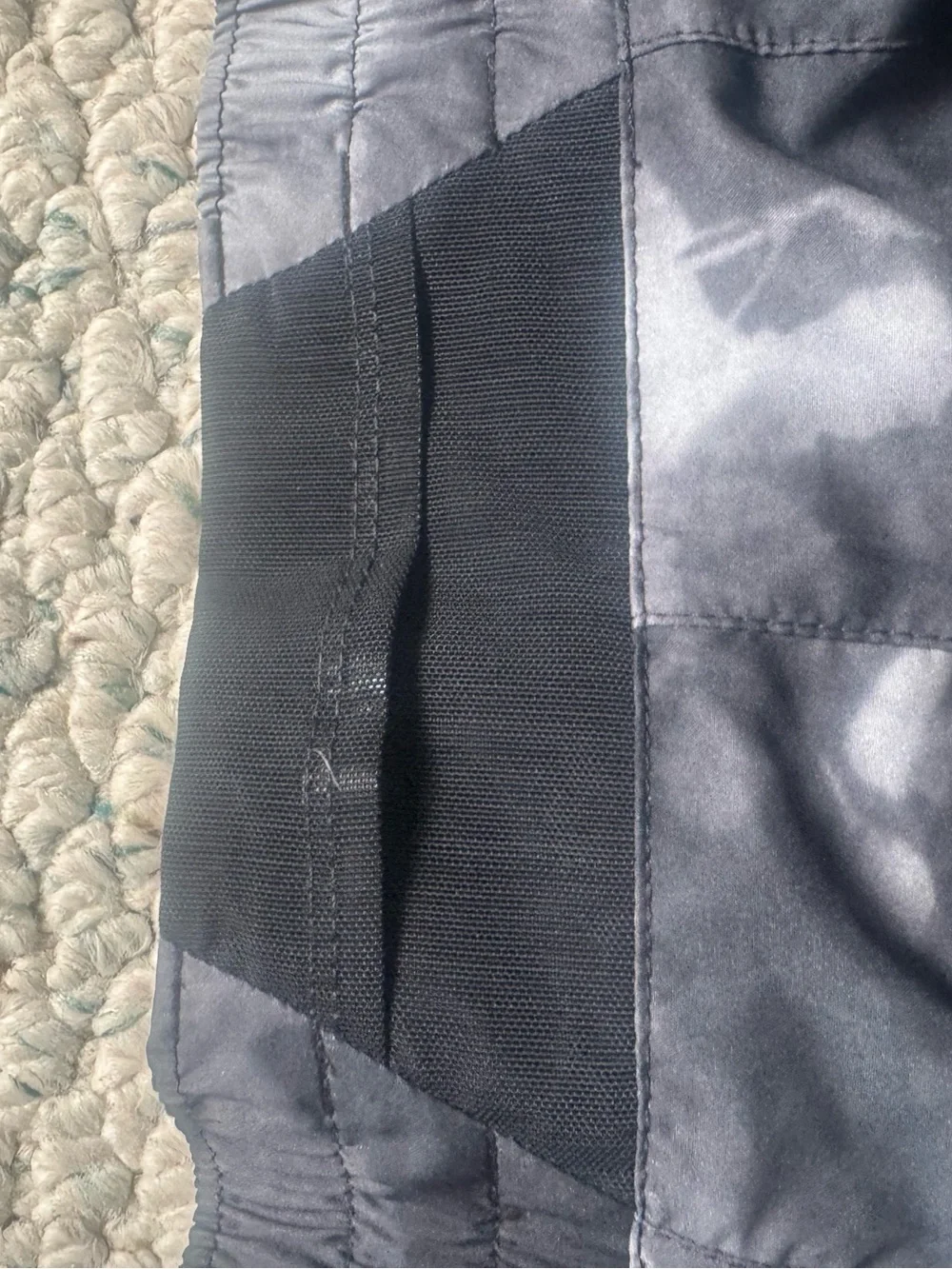Nike Women's Black Gray Tie-Dye Athletic Shorts